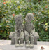 First Kissing Kids Lover Garden Sculpture Outdoor Status Home Decor Collections 4.7"x2.6"x5.1" Puppy Love, Kissing Couple Garden Sculpture,...