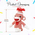 Adorable Sock Monkey 6 Inches, The Original Traditional Hand Knitted Stuffed Animal Toy Gift-for Kids, Babies, Teens, Girls and Boys Baby Doll Pre...