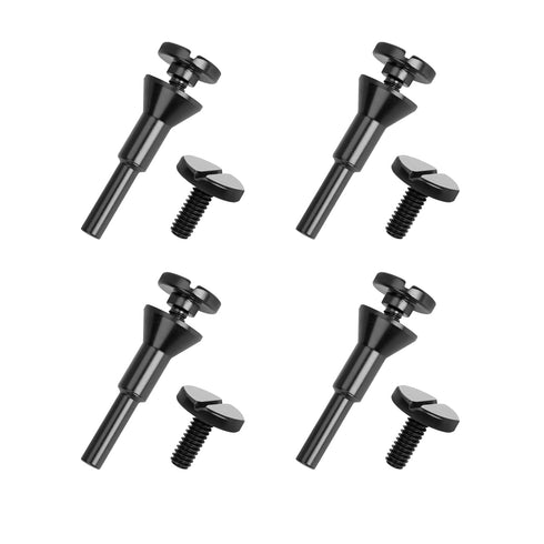 Cut-Off Wheel Mounting Mandrel for Type 1 Cutting Wheels 3/8" & 1/4" Arbor 1/4" Shank Stem 4 Pack...