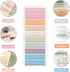 Index Tabs, 4 Pack 800 Pcs Page Markers Sticky Note Page Labels, Transparent Writable Repositionable File Flags, Morandi Stickers Label for Readin...