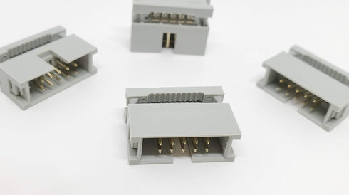 Pc Accessories - Connectors Pro 10-Pack 2X5 10P Dual Rows 2.54mm 0.1" Pitch Shrouded IDC Male Header, 10 Pins Connectors...