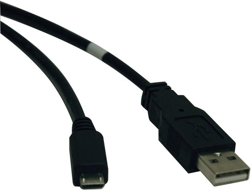 Tripp Lite USB 2.0 Hi-Speed A to Micro-B Cable (M/M) 3-ft. (U050-003),Black...