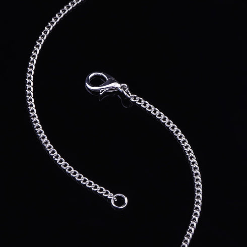 Outus 12 Pack Iron DIY Chain Necklaces Lobster Clasp Link Chain Necklaces Silver Plated (18 Inch)...