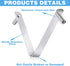 12Pcs Pool Brush Clip V-Shaped Clip, Easy to Install Pool Accessories Tools Pool Pole Clips Pool Hooks for Poles, Applies to Stainless Steel Clips...