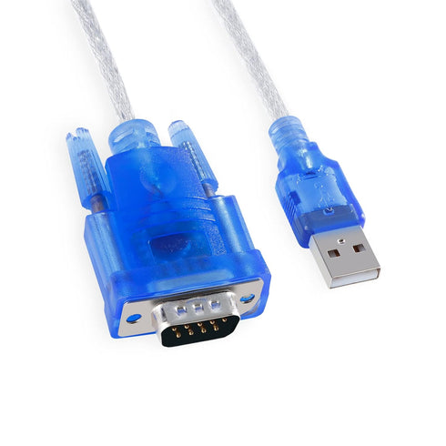 USB 2.0 to Serial 9-Pin RS232 Serial Adapter, DB-9 USB to Serial RS232 Converter Cable, USB 9-Pin Serial Cable, Serial to USB Adapter Support Wind...