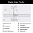 Digital Angle Finder, 2 in 1 Digital Angle Gauge 7 inch/200mm Stainless steel tool kit for Carpenter/Woodworking/DIY Tools...