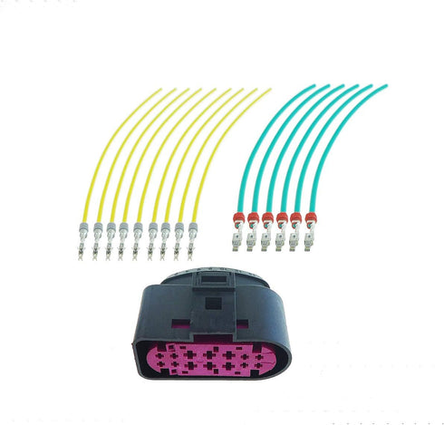 For Dodge Ram 1500 2500 Headlight Pigtail Harness Connector, Plug Harness for 2013-2018 Ram Projector Halogen & HID Headlight...