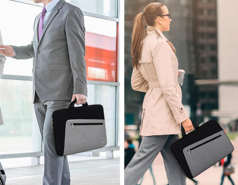 Laptop Sleeve, Slim Durable Notebook Computer Protection Case Business Briefcase Handle Bag Compatible with 14 15 15.4 inch MacBook Pro HP Dell Ac...