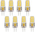5W G4 LED Light Bulbs(8 Pack) AC/DC 12V Bi-Pin Base Ceiling Recessed Puck Light Bulb LED Replacement Halogen Bulb 50W Equivalent,360 Degree Beam A...