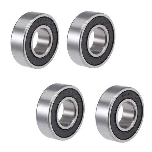 Front and Rear Wheel Bearing Set fit Coleman Powersports CT200U, CT200U-EX Trail 200 Mini Bike, Baja MB165 MB200 Mini Bikes Part# GB276-89/6202Z (...
