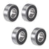Front and Rear Wheel Bearing Set fit Coleman Powersports CT200U, CT200U-EX Trail 200 Mini Bike, Baja MB165 MB200 Mini Bikes Part# GB276-89/6202Z (...
