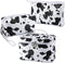 Veki 3 Pieces Set Makeup Bag Waterproof Cosmetic Bag Small Makeup Bags Organizer for Women and Girls with Milk Cow Animal Portable Toiletry Bag Mi...