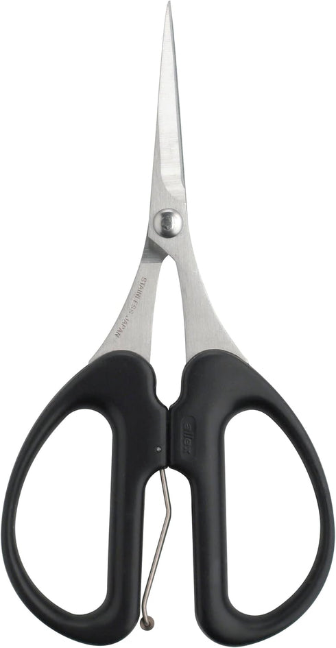 ALLEX Craft Scissors Heavy Duty Sharp Japanese Stainless Steel, Precision All Purpose Crafting Scissors with Spring Loaded Handle, Made in JAPAN, ...