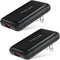 USB Wall Charger, Costyle 2 Pack 18W GaN Tech Slim Fast Charge 3.0 Port Fast Charging Block with Foldable Plug Compatible for Samsung Galaxy S10 S...
