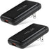 USB Wall Charger, Costyle 2 Pack 18W GaN Tech Slim Fast Charge 3.0 Port Fast Charging Block with Foldable Plug Compatible for Samsung Galaxy S10 S...