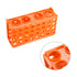 uxcell 4 Way Tube Rack Polypropylene 80-Well Orange for 0.5ml, 1.5ml, 1.8ml, 10ml, 15ml, 50ml...