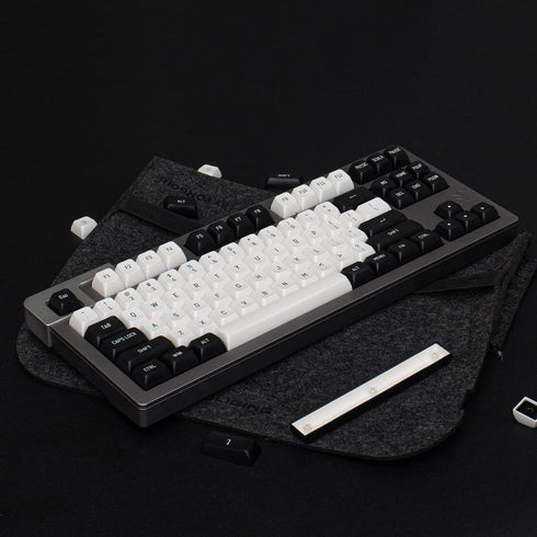 Black and White Keycaps Set 150 Keys MSA Profile Doubleshot Custom Keycaps for Cherry MX Gateron Kailh Box Switches Mechanical Gaming Keyboard...