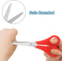 Kid Scissors, Blunt Tip Safety Children Scissors, Stainless Steel Blades with Centimetre Scale, More Accurate Cutting, Set of 6...