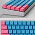 61 Keys PBT Keycap OEM Overview Set Thick Key Caps 61 Mechanical Keyboard for DIY Cherry MX Mechanical Keyboard Backlit,Only Keycap (Blue-Pink),On...
