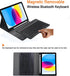 Wireless Bluetooth Keyboard Case for iPad 10th Generation 10.9 Inch 2022, Built-in Pencil Holder - iPad 10th Gen Cover with Keyboard Full-body Pro...