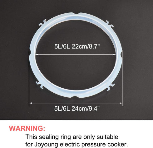 uxcell Silicone Gasket Sealing Ring for Electric, Sealing Ring Inner Diameter - 8.7 Inch, Fits 5/6 Models...