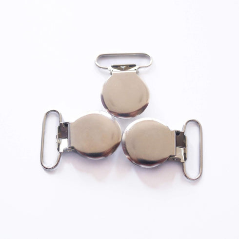 1" Pacifier Suspender Clips, Pacifier Clips with Plastic Teeth Insert to Protect Fabric Perfect for Crafts Making Pacifier Holders/Bib/Dummy/Toy H...