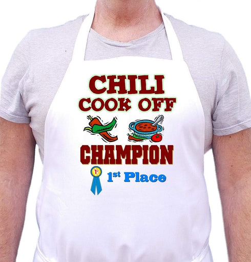 Chili Cook Off Champion Apron First Place, Chili Contest Award Winning Apron, Best Chili Cook Competition Prize...
