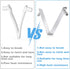 12Pcs Pool Brush Clip V-Shaped Clip, Easy to Install Pool Accessories Tools Pool Pole Clips Pool Hooks for Poles, Applies to Stainless Steel Clips...