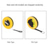 Fiberglass Site Measurement Tape Measure Compact Soft Rulers Measuring Tool for Construction Survey(10m)...