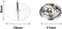 Canomo 50 Pairs Butterfly Pin Backs with 15mm Tie Tacks Blank Pins for for Lapel Pins, Service Bars and Jewelry(Silver)...
