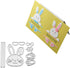 Bow Rabbit Metal Die Cuts, Easter Rabbit Bowtie Bow Cutting Dies Cut Stencils for DIY Scrapbooking Album Decorative Embossing Paper Dies Card Maki...