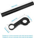 Bicycle Handlebar Extension, 20cm Multifunction Double Bike Handlebar Extender Aluminum Alloy Bracket Extension Flashlight Holder Bicycle Accessor...