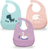 Silicone Baby Bibs with Food Catcher (Set of 3) - BPA Free Plastic, Durable and Adjustable Bib - Silicone Bibs for Babies, Toddlers, Boys, and Gir...