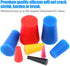 Glarks 50Pcs Silicone Rubber Tapered Plug Assortment Kit for Masking Off Holes During Powder Coating, Painting, Hydro Dipping, Media Blasting (50P...