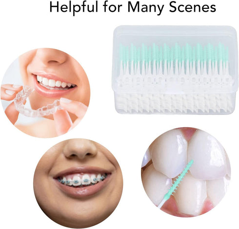 Garosa Interdental Brush Soft Dental Floss Toothpicks Interdental Brush Floss Interdental Brush Brace Brush Floss Toothpick er for Oral Care Adult...