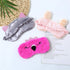 4 Pack Sleeping Mask for Girls Soft Plush Blindfold Cute Rabbit Pig Flamingo Cat Sleep Masks Eye Cover Eyeshade for Kids Teens Women Plane Travel ...