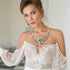 Campsis Women's Jewelry Set Flower Statement Necklace and Earring Set Bridal Jewelry Set for Wedding...
