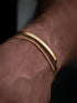 Moodear Stackable Bracelets for Men - Dainty 925 Sterling Silver/14K Gold Plated Cuff Snake Box Cuban Link Chain Bangle Bracelet Set Mens Jewelry...