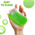 Pet Bath Massage Brush - Premium Cat and Dog Bath Brush Scrubber with Removable Cover - Soft Bristle Silicone Dog Brush for Short & Long Haired Pe...