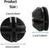 36 Pcs Wire Cube Plastic Connectors for Cube Storage, Black Modular Closet Organizer and Metal Grid Shelving Unit, Suitable for 3-4mm Diameter Iro...