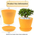 Flower Pots,Plant Pots,8 PCS Plastic Pots for Plants,4.7" Small Plant Pots,Succulent Pots,Planters for Indoor Plants,Nursery Pots,Herb Garden Plan...