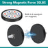 8Pack Rubber Coated Magnets, 30LBS Rubber Coated Neodymium Magnets with M6 Magnetic Assembly Base for Light Bar Mirror Camera Tool(1.69 Inch)...