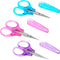 3Pcs Small Scissors All Purpose Craft Scissors Stainless Steel Scissors with Protective Cover Mini Detail Craft Scissors Precision Straight Fine T...