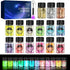Glow in The Dark Glitter 15 Jar - 12 Colors Glow Glitter and 3 Colors Gold Foil Flakes, High Luminous Glitter for Resin Crafts, Cosmetic, Nail, Gl...