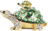 YU FENG Crystals Bejeweled Turtle Trinket Box Hinged Enameled Mother-Child Tortoise Animal Figurine Jewelry Ring Holder Box...