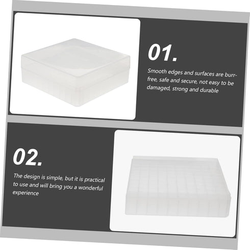 Box Microtube Storage Box Tube Freezer Translucent Tube Box Cryovial Box Cryovial Vial Rack Cryovial Storage Box Pp Transparent Cryogenic Tubes Bo...
