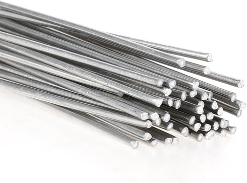 Flux Core Aluminum Welding Rods, 50 Pack Low Temperature Aluminum Welding Cored Wire, Solution Welding Flux-Cored Rods Welding Sticks for Electric...