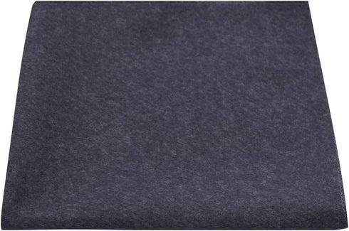 King & Priory Luxury Navy Blue Donegal Tweed Pocket Square, Handkerchief, Tweed...