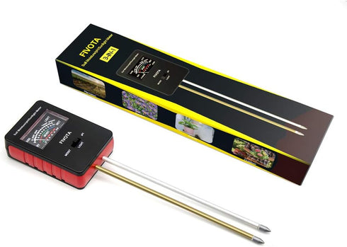 Soil pH Meter, FV03 Upgraded Large Screen Soil Moisture/Sunlight/pH Tester Backyard Soil Test kit, Reliable Gardening Soil Tool for Garden, Farm, ...