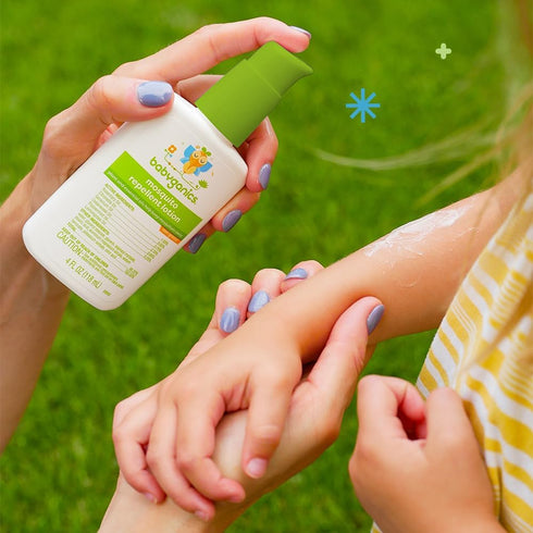 Babyganics Mosquito Repellent Lotion, Made with Plant and Essential Oils, Non-Greasy, 4oz...